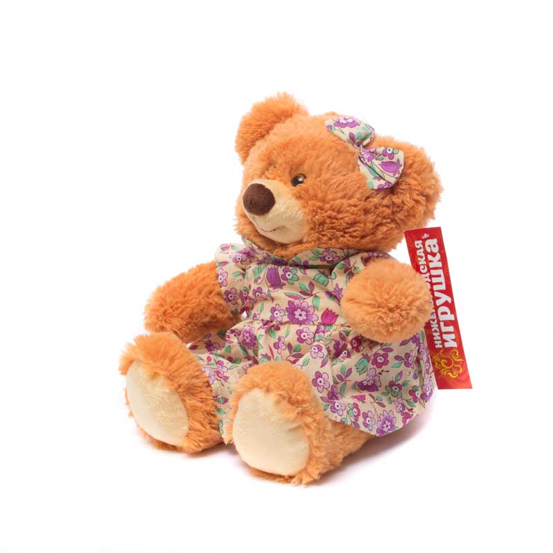 Мягкая игрушка Медведь в платье малый 30 см Нижегородская игрушка См-707-5