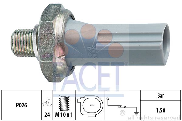 фото Датчик давления масла facet 7.0176