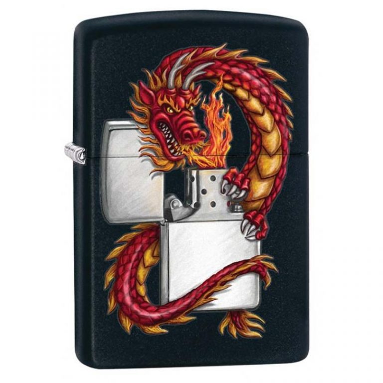 

Бензиновая зажигалка Zippo 218 Oriental Dragon Black Matte, 218 Oriental Dragon