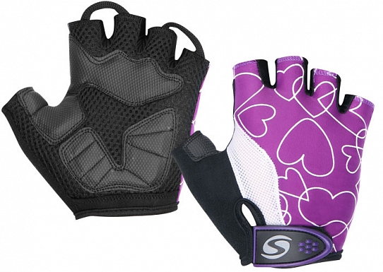 

Велоперчатки Stels 016208-001, фиолетовый, L, 016208-001