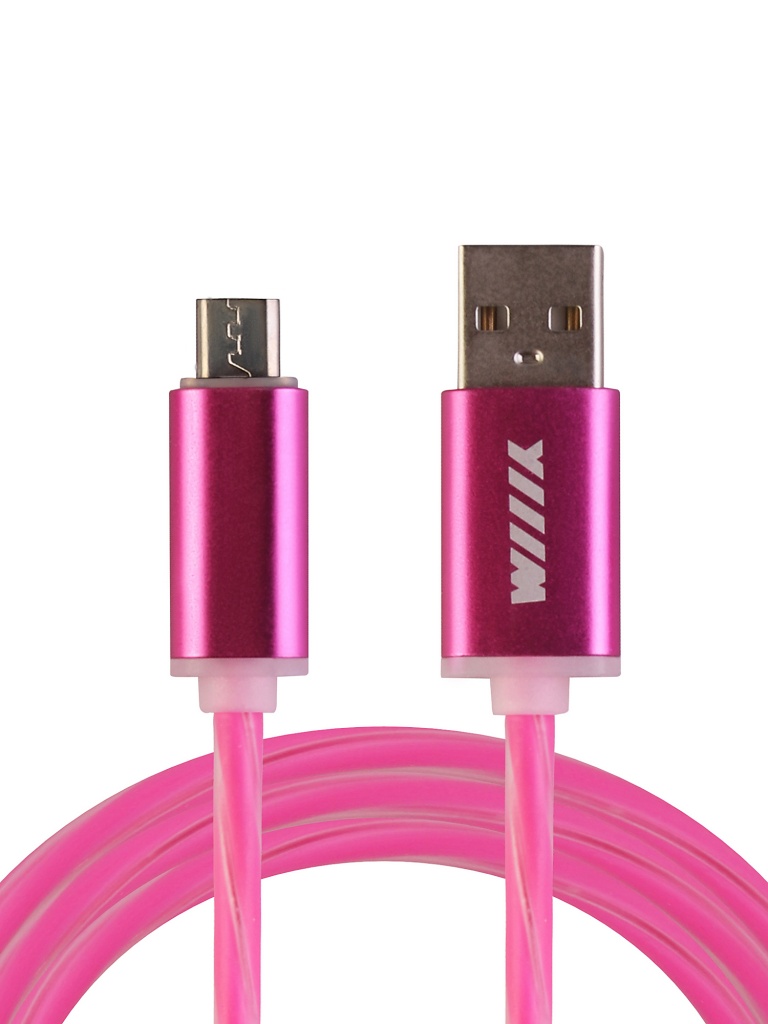 Кабель WIIIX CBL710-UMU-10W microUSB 1m Pink