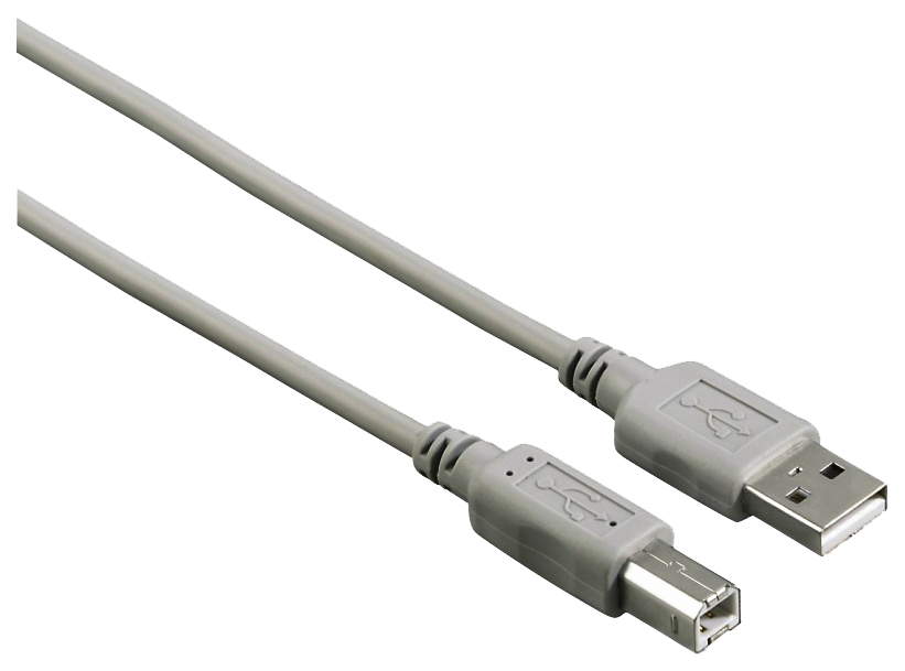 фото Кабель hama usb a-usb b, m-m 3м grey (h-29100)