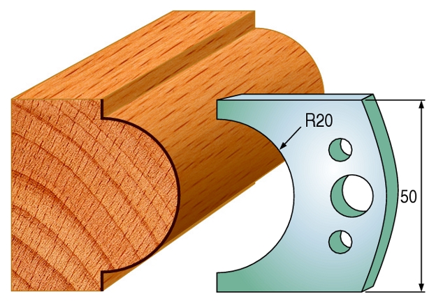 Комплект из 2-х ножей 50x4 SP 690.561 комплект ножей для hs 6 proma