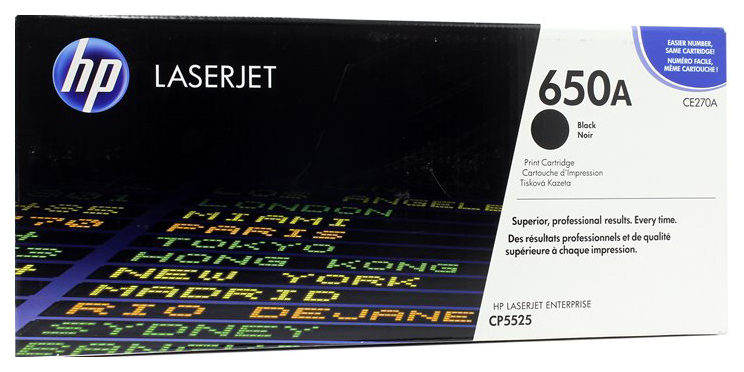 

Картридж для лазерного принтера HP 650A (CE270A) черный, оригинал, cE270A