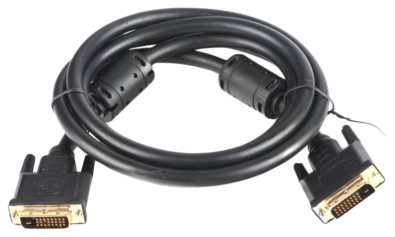 фото Кабель vcom dvi-dvi, m-m 1,8м black (vdv6300)