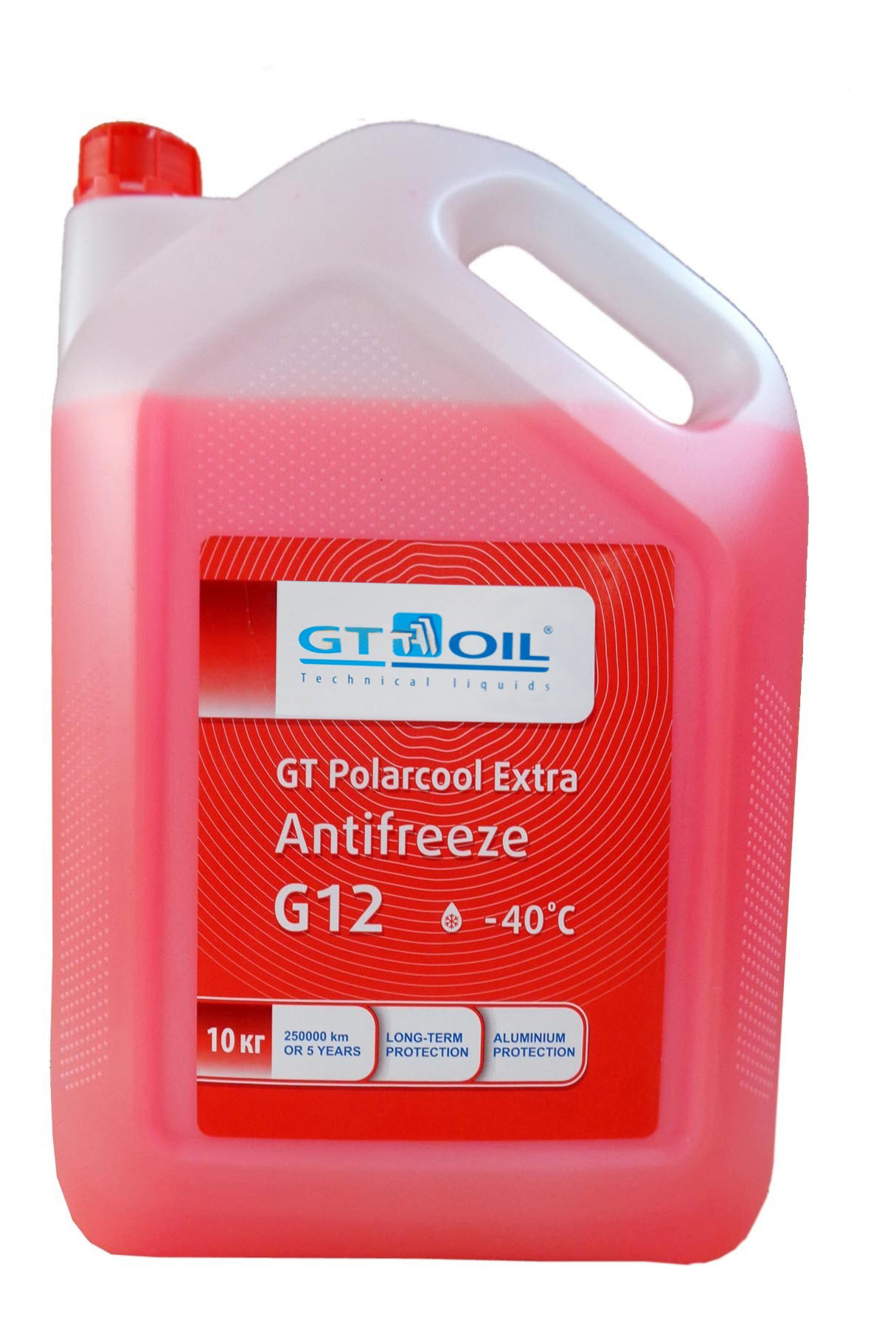 фото Антифриз gt oil polarcool extra g12 красный 10кг