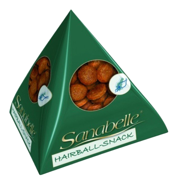 фото Лакомство для кошек sanabelle hairball snack фигурки для вывода шерсти, 20 г