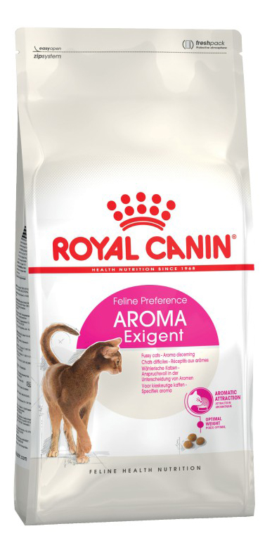 фото Сухой корм для кошек royal canin aroma exigent, для привередливых к аромату, 4кг