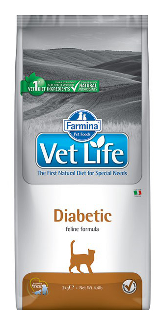 фото Сухой корм для кошек farmina vet life diabetic, при сахарном диаебете, курица, 10кг