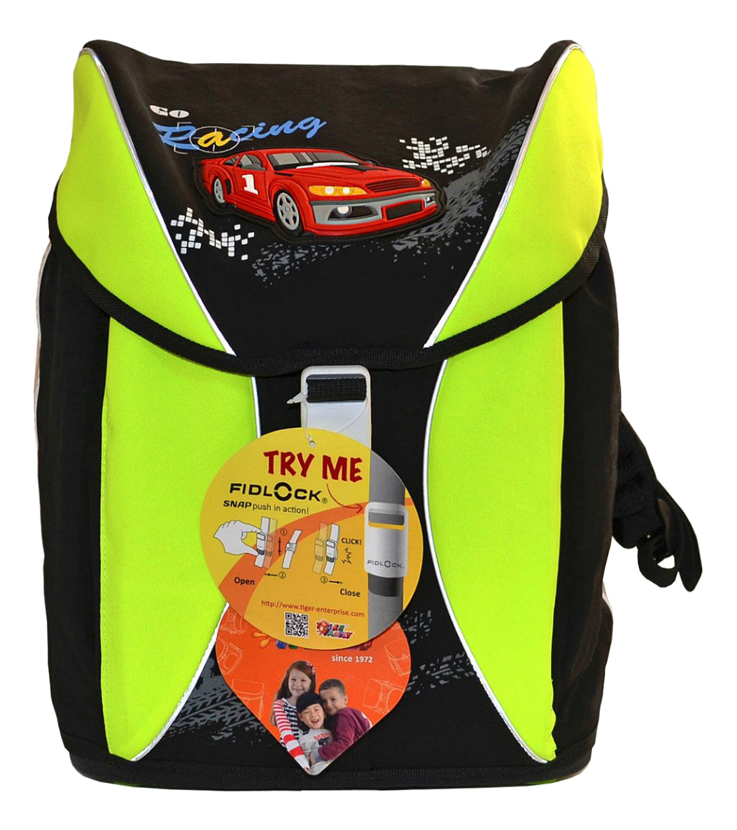 

Ранец детский Tiger Enterprise ортопедический Voguish Collection Race Car черный, Race Car