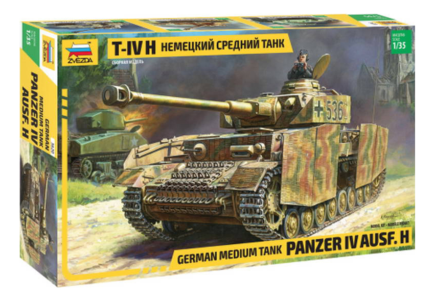 Купить Модель для сборки Zvezda 1:35 Немецкий средний танк T-IV H,