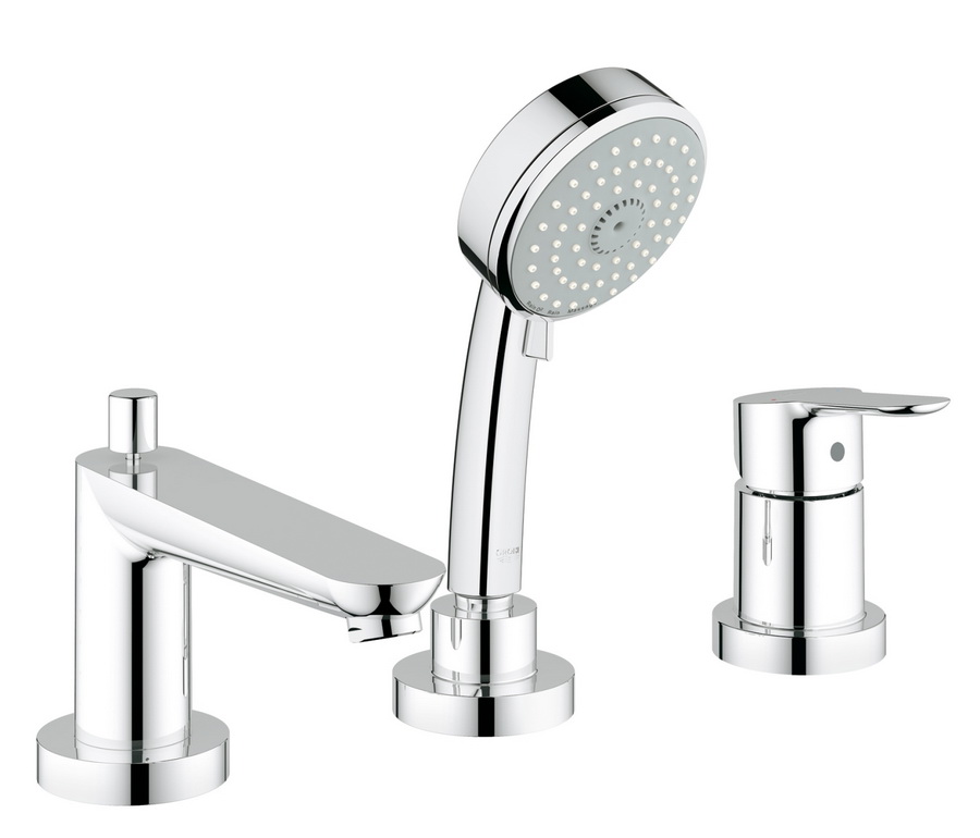 фото Смеситель для ванны на борт grohe bau edge 25117000 хром