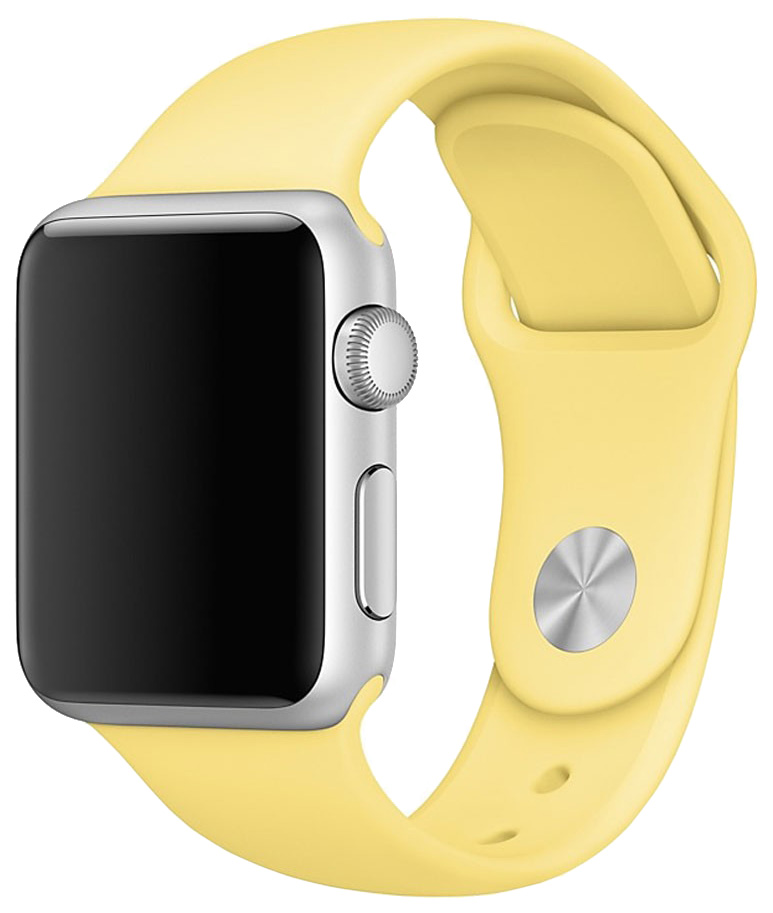 фото Ремешок для смарт-часов apple sport band для apple watch 38 mm yellow (mpuq2zm/a)