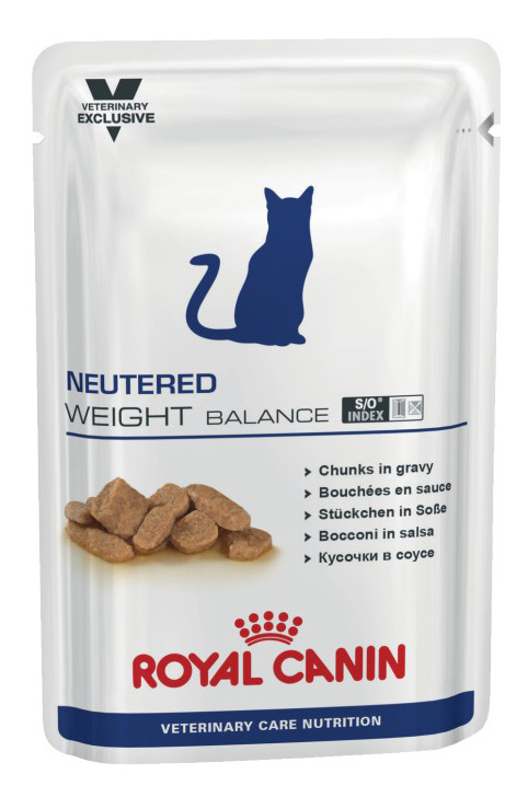 фото Влажный корм для кошек royal canin neutered weight balance, свинина, птица, 100г