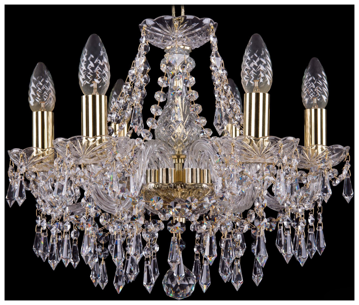 фото Люстра подвесная bohemia ivele crystal 1403/6/141/g