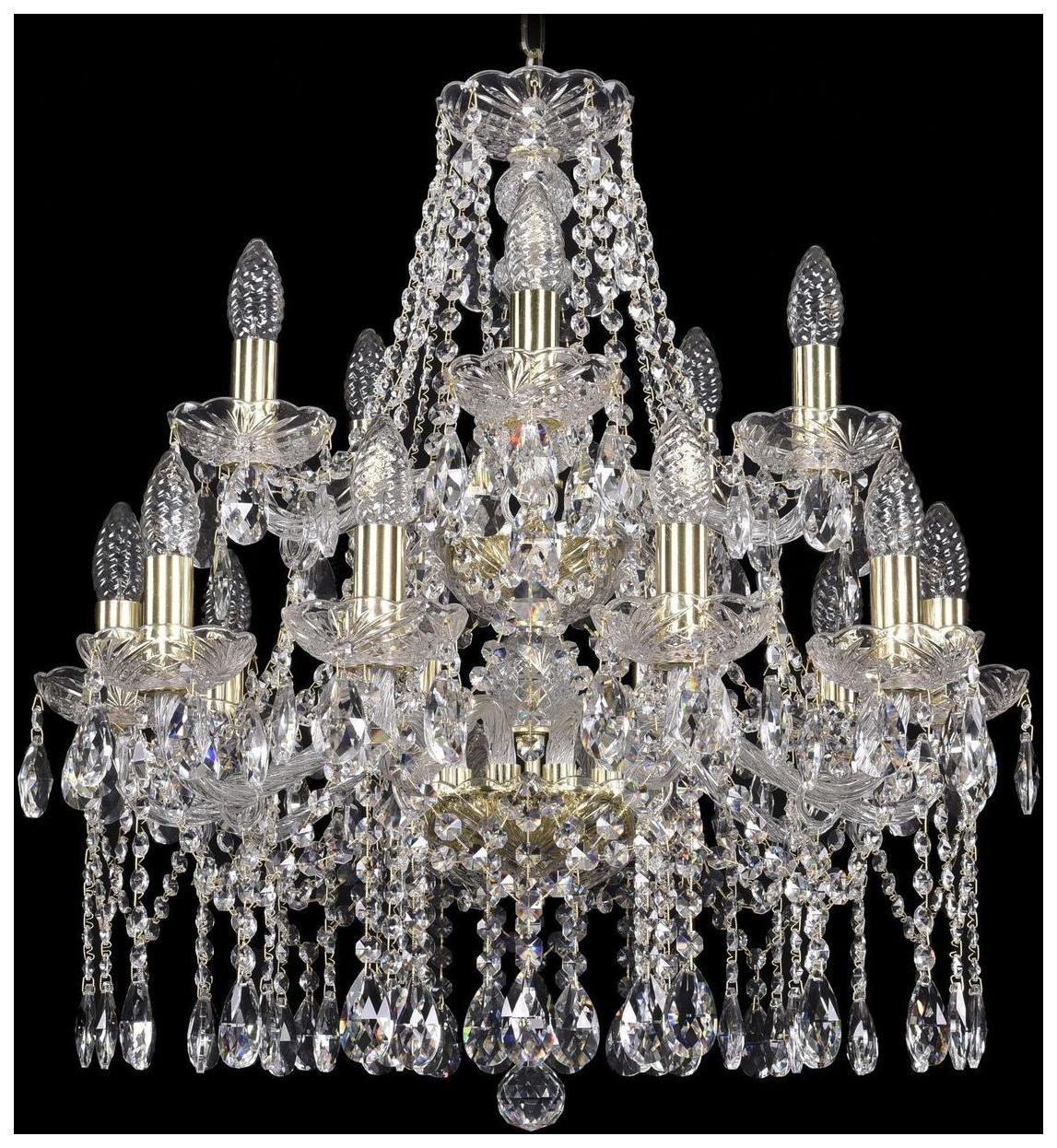 

Люстра подвесная Bohemia Ivele Crystal 1413/10+5/200/2d/G