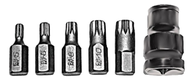 

Набор бит SPLINE, 6 шт. FIT 57846
