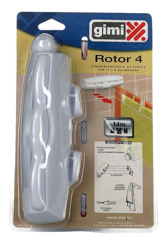 

Сушилка для белья настенная Gimi 10717005, rotor 4
