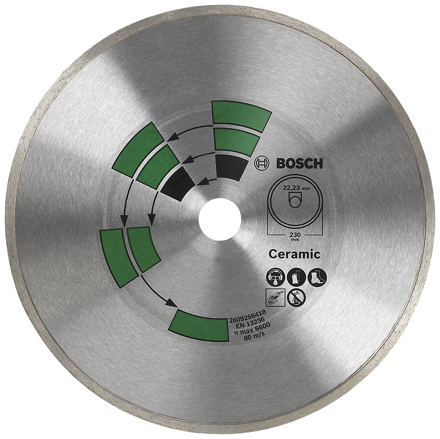 Диск отрезной алмазный Bosch КЕРАМ,ПЛИТКА 230 мм DIY 2609256418 алмазный диск для ушм bosch