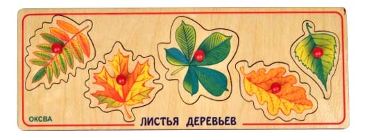 

Деревянная игрушка для малышей Оксва Листья деревьев, Листья деревьев