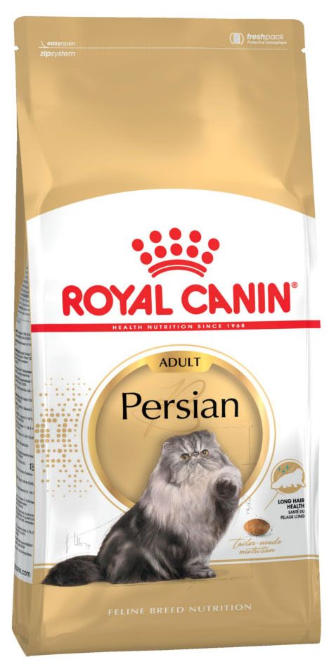 фото Сухой корм для кошек royal canin persian adult, персидская, домашняя птица, 0,4кг