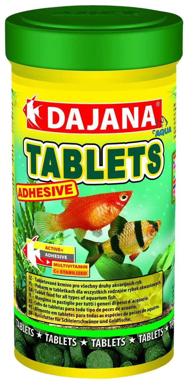 

Корм для рыб Dajana TABLETS ADHESIVE, таблетки, 250 мл