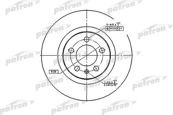 фото Тормозной диск patron pbd4027