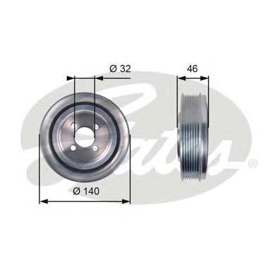 

Шкив Gates TVD1078