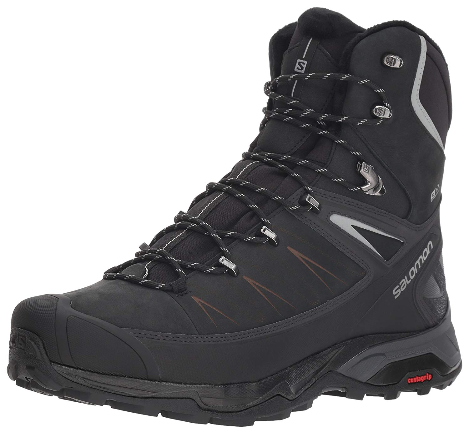 фото Ботинки salomon x ultra winter cs wp 2, black/phantom/monument, 11 uk