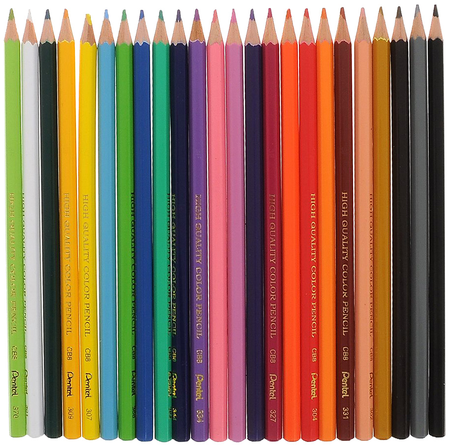 

Карандаши цветные Pentel Arts Цветные карандаши 24 цвета, цветные карандаши 24 цвета