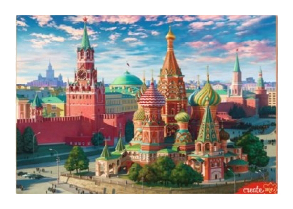 

Картина по номерам москва красная площадь 40x50 см Рыжий кот Х-8229, Москва красная площадь