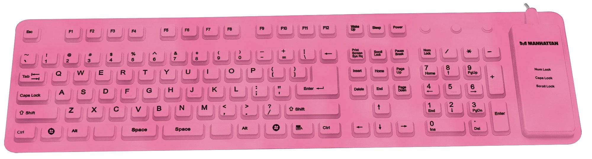 

Клавиатура Manhattan Roll-Up Keyboard Pink, Roll-Up Keyboard