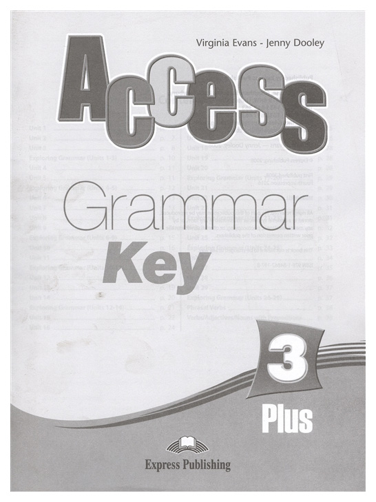 фото Книга express publishing virginia evans "access 3 grammar book plus key"