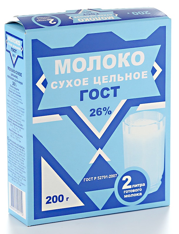 Молоко сухое Си-Продукт цельное ГОСТ 26% 200г