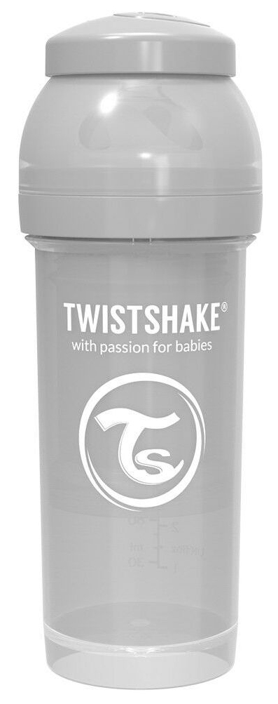 фото Детская бутылочка twistshake антиколиковая pastel grey 260 мл