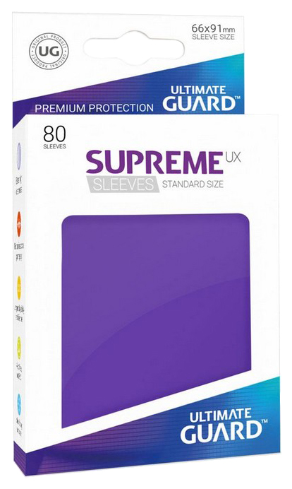 Протекторы Ultimate Guard, фиолетовые Supreme UX Sleeves Standard Size Purple