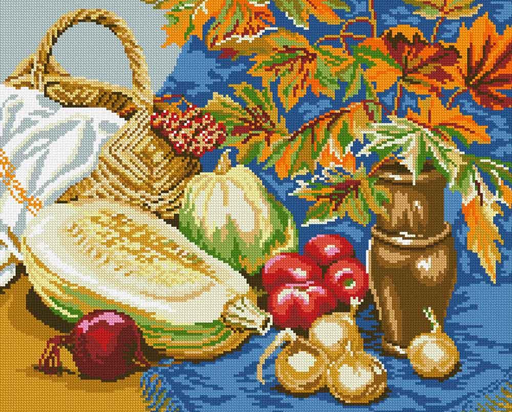 

Алмазная вышивка Алмазная Живопись Дары осени, 40x50 см, Дары осени