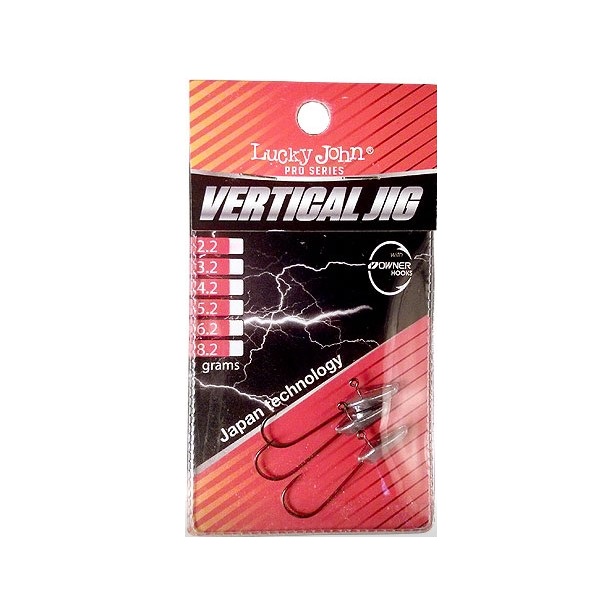 

Джиг-головки Lucky John Vertical Jig 5, 2 г 3 шт., Серебристый