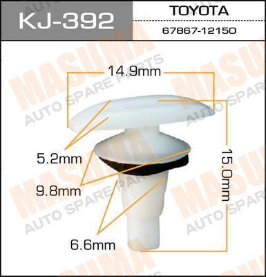 

Клипса автомобильная Masuma KJ392