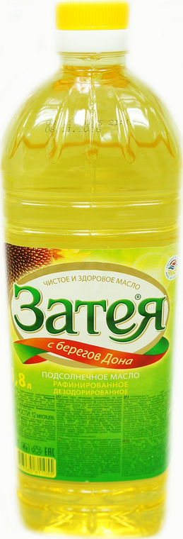 Масло Затея подсолнечное рафинированное дезодорированное 1.8 л