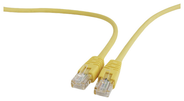 фото Кабель cablexpert rj45-rj45, m-m 5м yellow (pp12-5m/y)