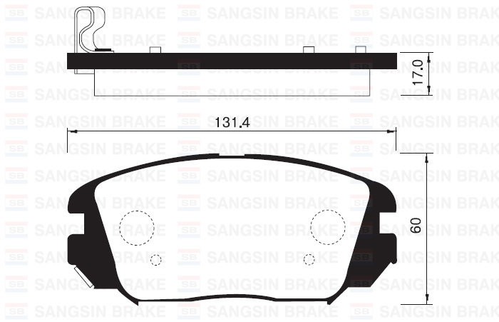 фото Комплект тормозных колодок sangsin brake sp1182