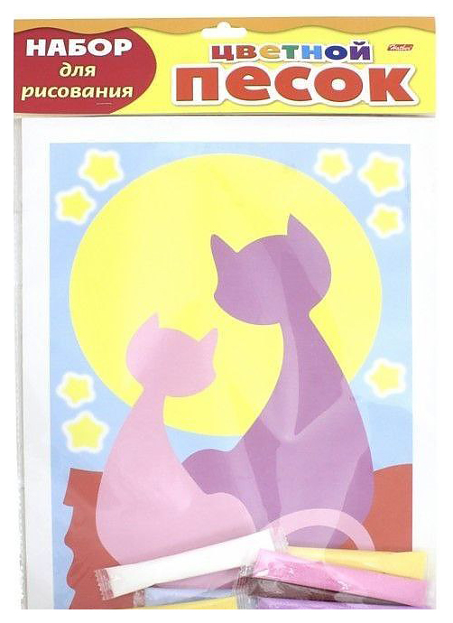 

Раскраска А4 Две кошечки. Раскрась цветным песком с блестками