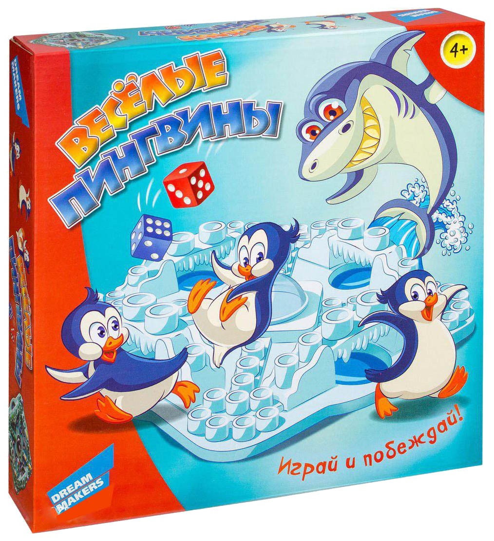 Купить Семейная настольная игра Dream makers Веселые пингвины 707-36,