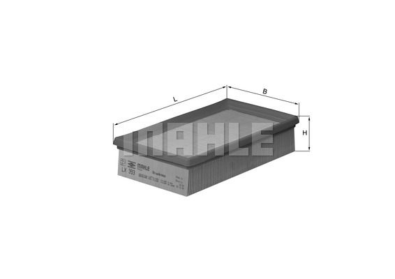 фото Фильтр воздушный knecht lx 393 mahle/knecht