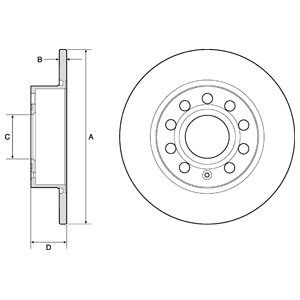 

Тормозной диск DELPHI BG3834C
