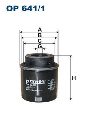 

Фильтр масляный FILTRON OP641/1