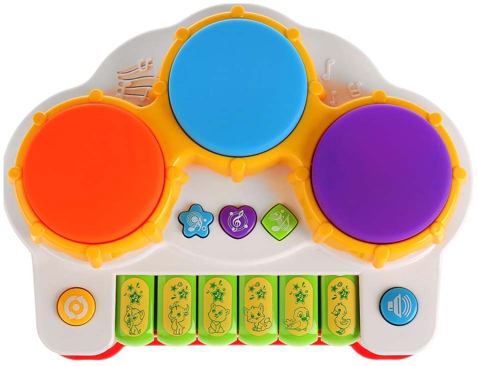 фото Развивающая игрушка умка музыкальный барабан