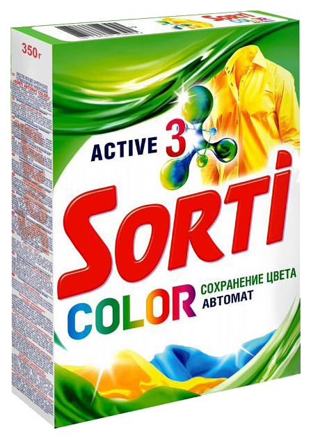 фото Стиральный порошок sorti сolor сохранение цвета автомат 350 г