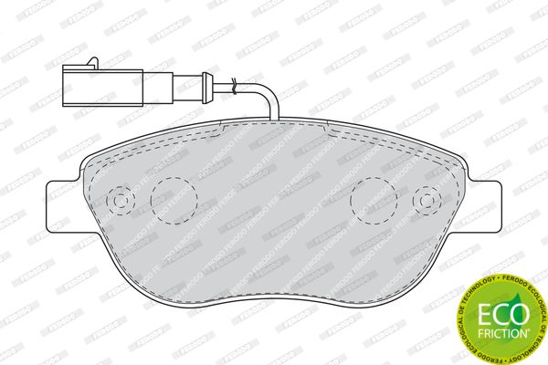 

Тормозные колодки FERODO дисковые FDB1467